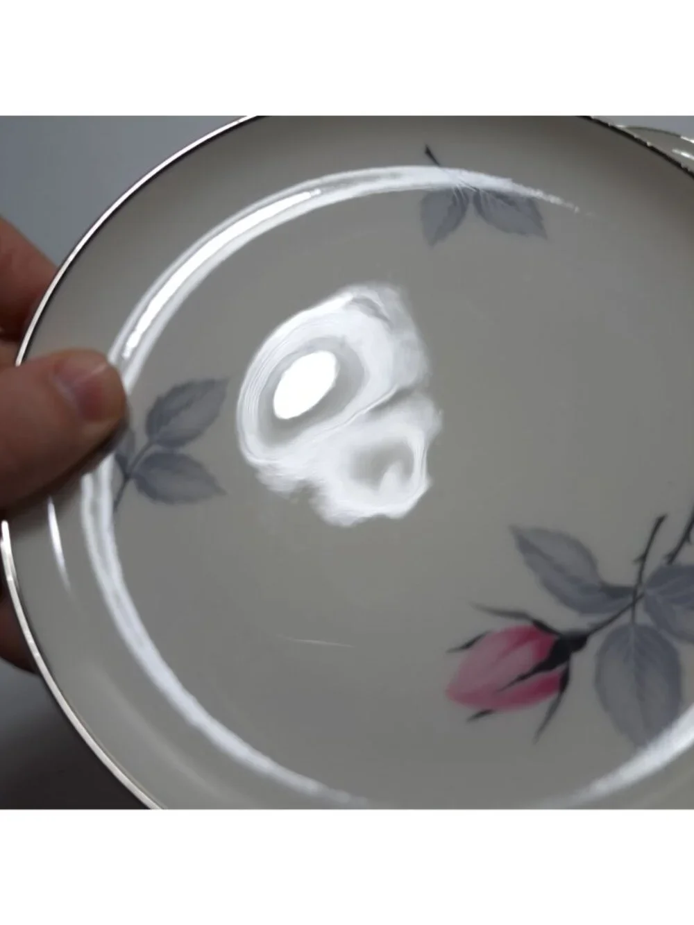 Syracuse China Bridal Rose Bread Plate Vintage Floral Design